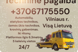 Technine pagalba kelyje, krovinių gabenimas