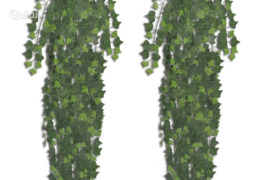 2 Žalios Spalvos Dirbtinės Gebenės 90 cm