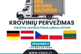 Baldų pervežimas KROVINIŲ PERVEŽIMAS ŠIĄ SAVAITĘ! Turime laisvų vietų kroviniams iš Vokietijos, Aust