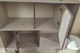 KomodaKomada-lentyna vaiko kambario Aukštis (cm) 79 cm Gylis (cm) 40 cm Plotis (cm) 96 cm Naudota tv