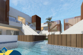 Statomi apartamentai su bendru baseinu, Alicante provincijoje, Orihuela Costa mieste. 3 kambariai | 