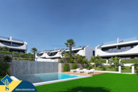 Statomi apartamentai su bendru baseinu, Alicante provincijoje, San Miguel de Salinas mieste. 3 kamba