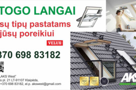 VELUX stogo langai /stoglangai, stogo liukai, užuolaidėlės. Itin lanksčios nuolaidos !!!