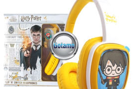 Ausinės Harry Potter Headphone geltonos spalvos WWW.GOTAMO.LT