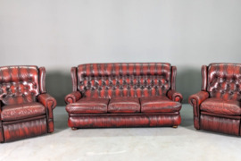 Chesterfield stiliaus odinis minkštų baldų komplektas