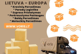 Pristatome Krovinius į bet kurią vietą – be jokių rūpesčių www.voris.lt Lithuania - Europe - Lithuan