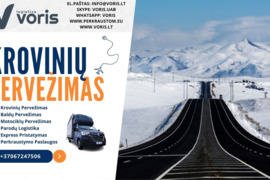Pervežame krovinius bet kur ir bet kada – greitai ir saugiai www.voris.lt Lithuania - Europe - Lithu