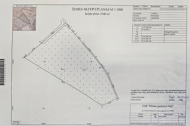 Parduodamas 1,57 ha žemės sklypas Sklėriškių k. Nemenčinės sen. Vilniaus raj. 