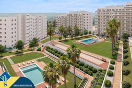Statomi apartamentai su bendru baseinu, Alicante provincijoje, San Miguel de Salinas mieste. 3 kamba