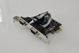 Pcie į Pci Serial Com RS-232 2 portų plokštė