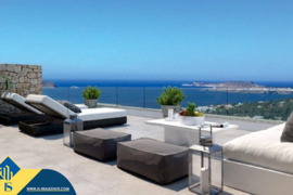 Duplex penthouse apartamentas su privačiu baseinu, Balearų salos, Ibiza. 5 kambariai | 360 m² | 300 