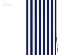 vidaXL Lauko roletas, baltos ir mėlynos spalvų, 80x250cm