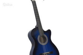vidaXL Klasikinė gitara, šešėliuotos mėlynos spalvos, 38