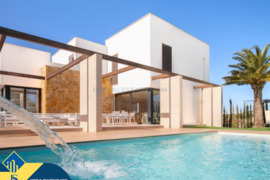 Statomi namai su privačiu baseinu, Alicante provincijoje, Orihuela Costa mieste. 5 kambariai | 196 m