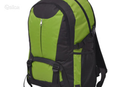 vidaXL Turistinė kuprinė, 40 l, juoda ir žalia
