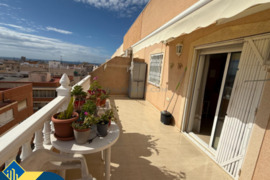Penthouse apartamentas su bendru baseinu, Alicante provincijoje, Torrevieja mieste, Playa del Cura r