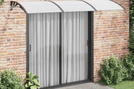 vidaXL Stogelis durims, juodos spalvos, 300x100cm, polikarbonatas