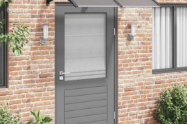 vidaXL Stogelis durims, juodos spalvos, 150x100cm, polikarbonatas