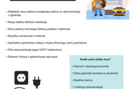 Elektrikų paslauos Viliuje ir aplinkiniuose rajonuose