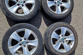 4 vnt. lieti ratlankiai Škoda R16 (5 skyles) su padangomis, Vilnius