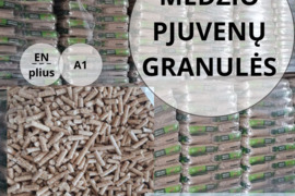 Medžio pjuvenų granulės