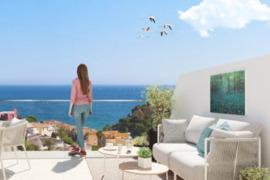 Statomi apartamentai su bendru baseinu, Alicante provincijoje, Calpe mieste. 4 kambariai | 133 m² | 