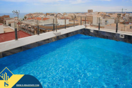 Renovuotas apartamentas su bendru baseinu, Alicante provincijoje, Torrevieja mieste, Playa del Cura 