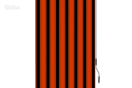 vidaXL Lauko roletas, oranžinės ir rudos spalvų, 120x250cm