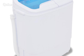 vidaXL Mini skalbimo mašina, dviejų skyrių, 5,6kg