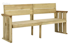 vidaXL Sodo suoliukas, 172cm, impregnuota pušies mediena