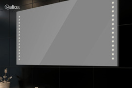 Sieninis Vonios Veidrodis su LED Apšvietimu 100 x 60 cm