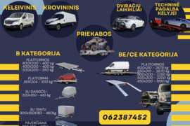 Bortinių priekabų nuoma – patikimai ir už gerą kainą www.voris.lt Alytuje ir rajone *** arba *** Pla