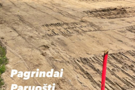 Smėlis.. Žvyras. Pamatu užpildymas. Klaipėdos raj.