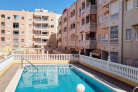 Apartamentas su bendru baseinu, Alicante provincijoje, Torrevieja mieste. 3 kambariai | 58 m² | 900 