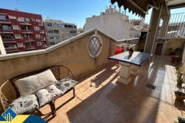 Penthouse apartamentas su bendru baseinu, Alicante provincijoje, Torrevieja mieste, Playa del Cura r