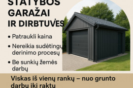 Karkasiniai statiniai už priainama kaina visoje Lietuvoje