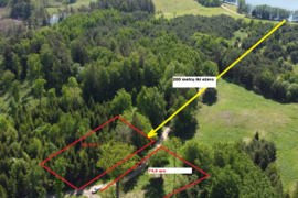 Du 0,8228 ir 0,746 ž.ū. paskirties sklypai 300 m. nuo Vabalių ežero