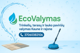 Trinkelių plovimas, terasų, fasadų valymas  – EcoValymas