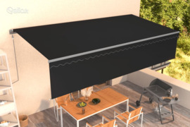 vidaXL Automatiniu būdu ištraukiama markizė, antracito, 6x3m