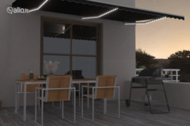 vidaXL Rankiniu būdu ištraukiama markizė su LED, antracito, 600x350cm