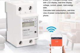 Mes parduodame naują vienfazį „Din Rail“ „Wi-Fi“ išmanųjį energijos skaitiklį, energijos suvartojimą