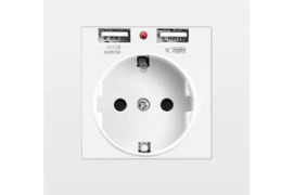 Mes parduodame nauja maitinimo lizdą, lizdą su USB namams, 16A 250V dvigubo usb 5V 2A kompiuterio sk