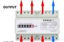 Parduodu trijų fazių 4 laidų analoginio energijos skaitiklį imitavimo maitinimo monitoriaus DIN bėgį