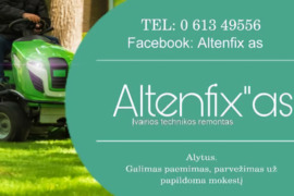 Sodo ir kitos technikos remontas