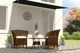 vidaXL Ištraukiama markizė, antracito spalvos, 300x150 cm