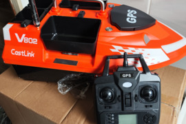 Naujas Flytec V802 pašaro jauko gabenimo laivelis su GPS