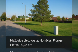 19,08 arų sklypas su visomis komunikacijomis Mažosios Lietuvos g.