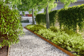 vidaXL Vejos apvadai, 10vnt., 10x103cm, lankstus Corten plienas