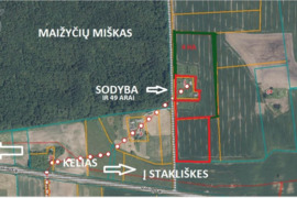 Prienų r. sav., Pakrovų k., Miško g., rąstinė sodyba