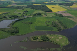 14 ha prie kupiskio mariu, 600 m pakrantes